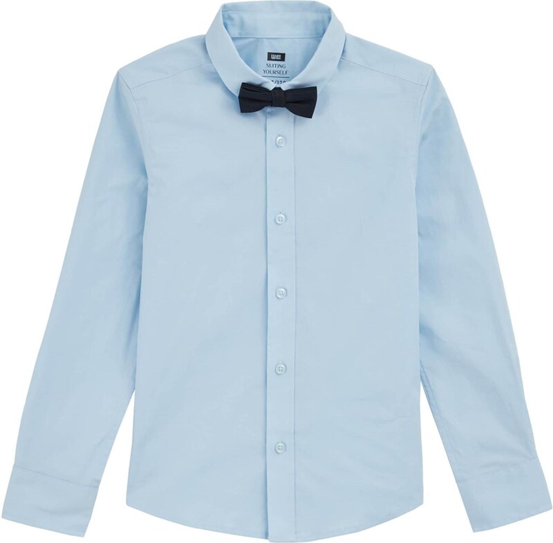 WE Fashion Marškiniai šviesiai mėlyna