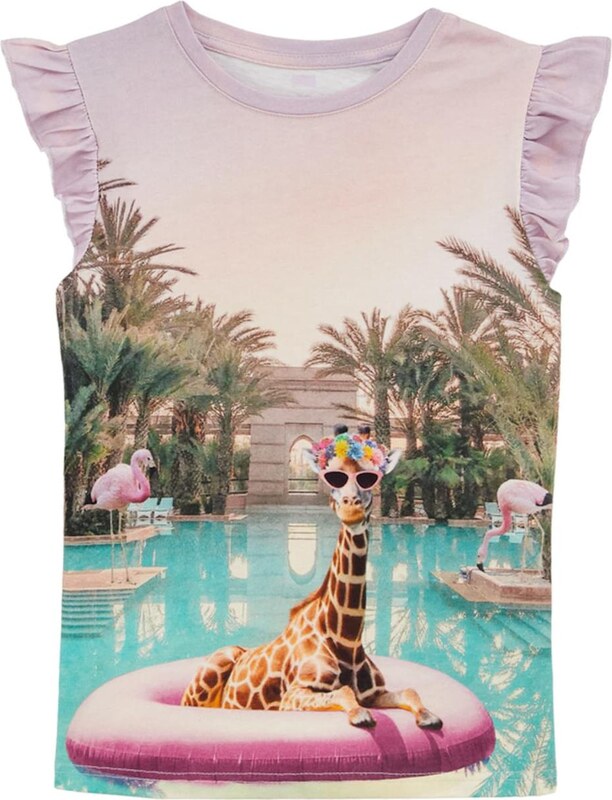 WE Fashion Palaidinė be rankovių šviesiai mėlyna / ruda / tamsiai žalia / purpurinė