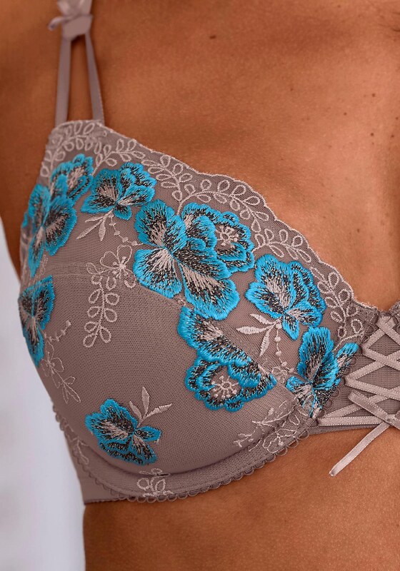 NUANCE Liemenėlė neoninė mėlyna / mokos spalva