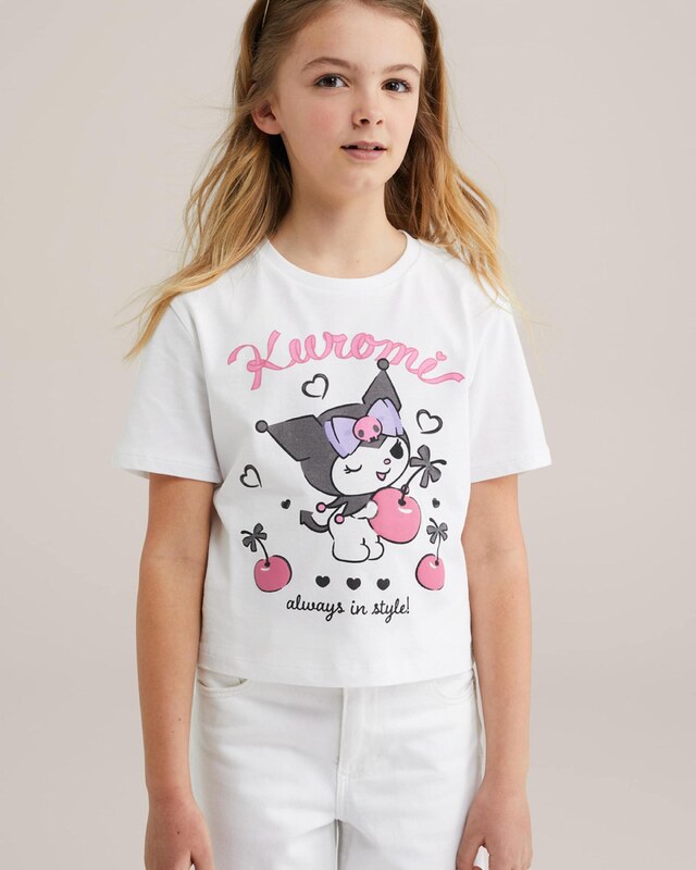 WE Fashion Marškinėliai antracito spalva / rožių spalva / juoda / balta