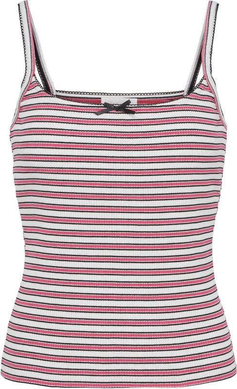 LeGer by Lena Gercke Palaidinė be rankovių 'Ines' ryškiai rožinė spalva / juoda / balta