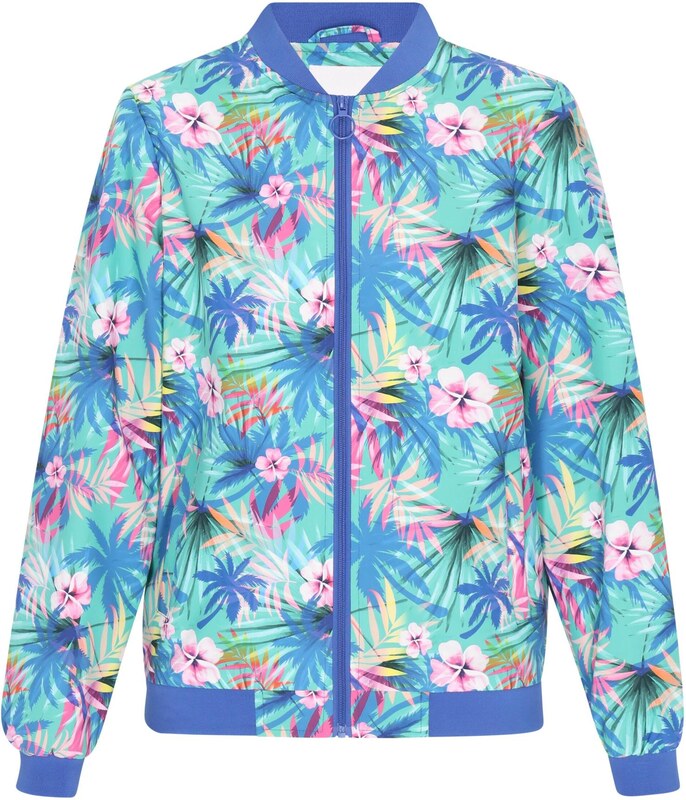 MYMO Demisezoninė striukė mėlyna / nefrito spalva / rožių spalva / balta