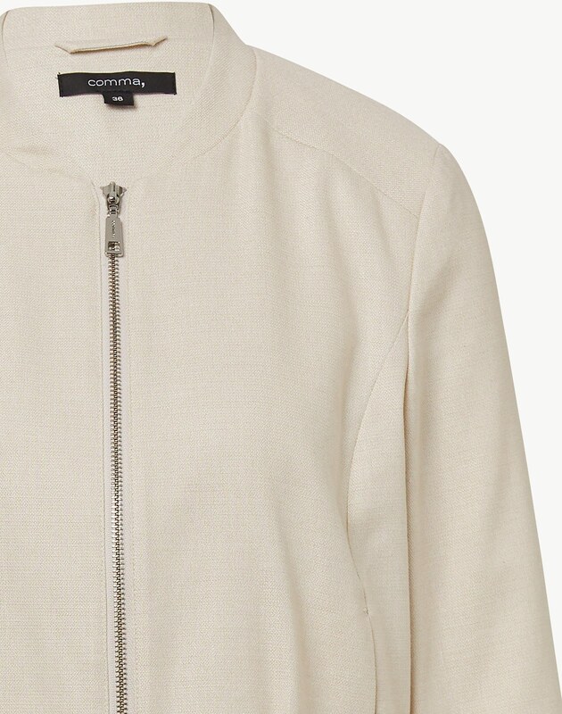 COMMA Demisezoninė striukė gelsvai pilka spalva