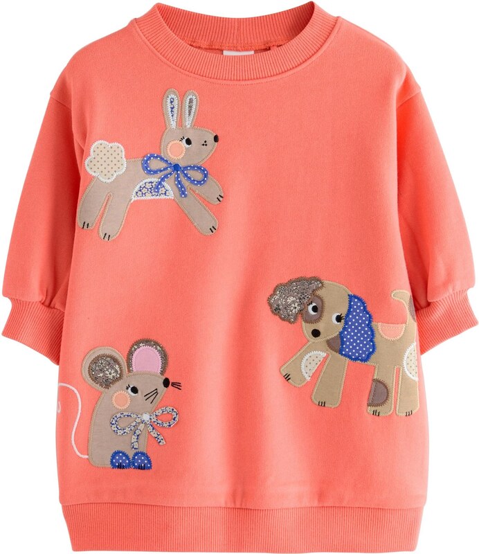 Next Suknelė smėlio spalva / mėlyna / raudona