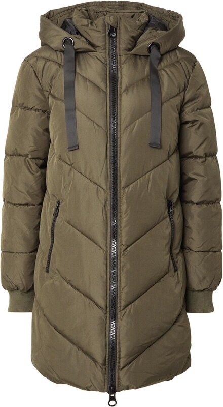 JDY Žieminis paltas 'JDYSkylar' rusvai žalia