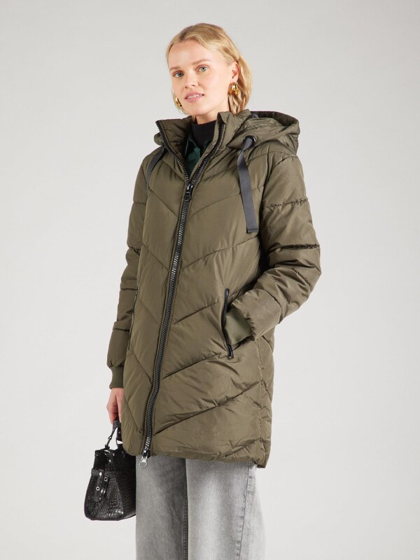 JDY Žieminis paltas 'JDYSkylar' rusvai žalia
