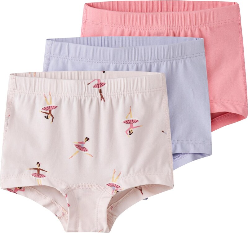 NAME IT Apatinės kelnaitės kremo / melsvai pilka / ruda / šviesiai rožinė