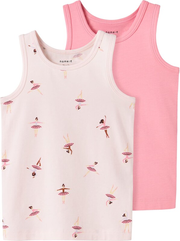 NAME IT Apatiniai marškinėliai smėlio spalva / ruda / pastelinė rožinė / šviesiai rožinė