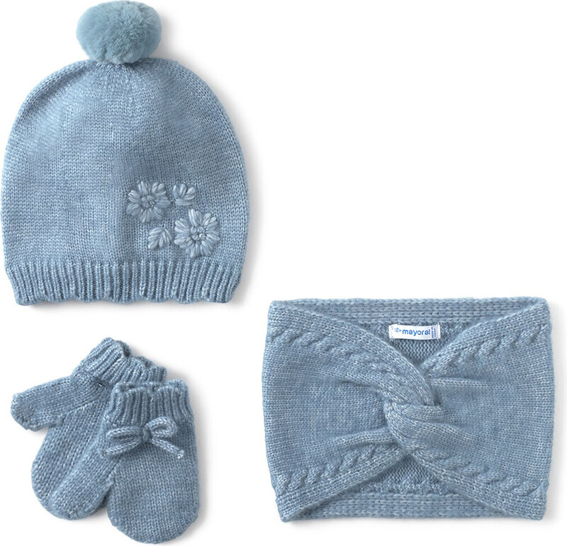 Komplektas: kepurė, gaubtas ir pirštinės Mayoral