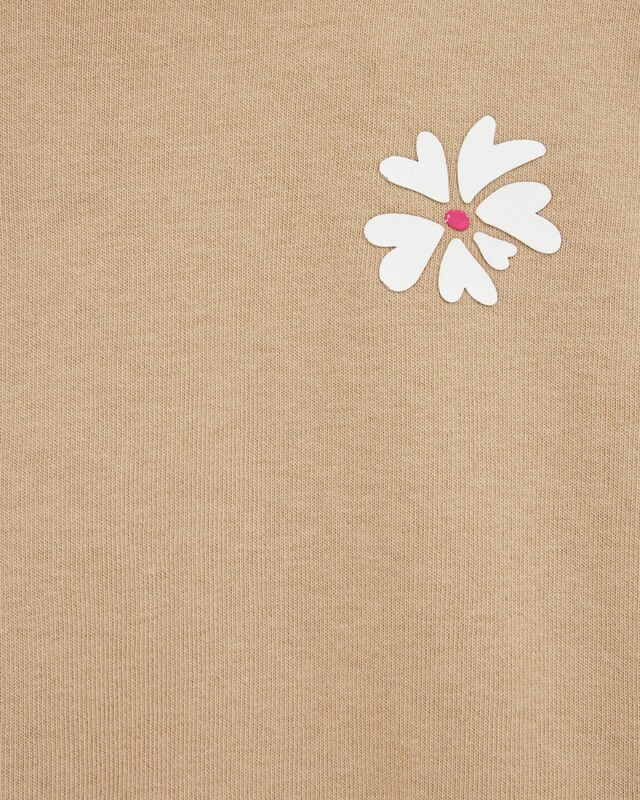 WE Fashion Megztinis be užsegimo šviesiai ruda / tamsiai rožinė / balta