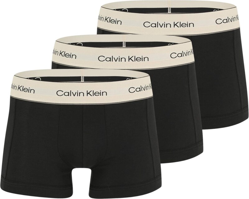 Calvin Klein Underwear Boxer trumpikės gelsvai pilka spalva / juoda