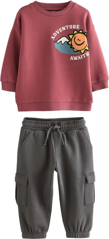 Next Rinkinys kario spalva / tamsiai pilka / burgundiško vyno spalva / balta