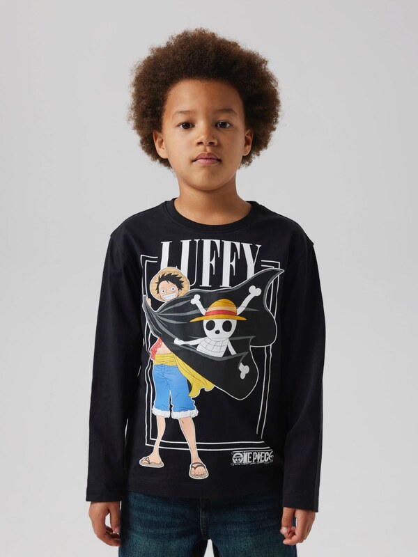 NAME IT Marškinėliai 'NKMark One Piece' geltona / šviesiai geltona / juoda / balta