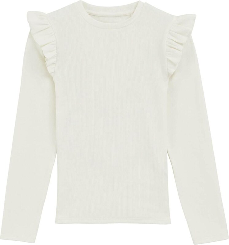 WE Fashion Marškinėliai balkšva