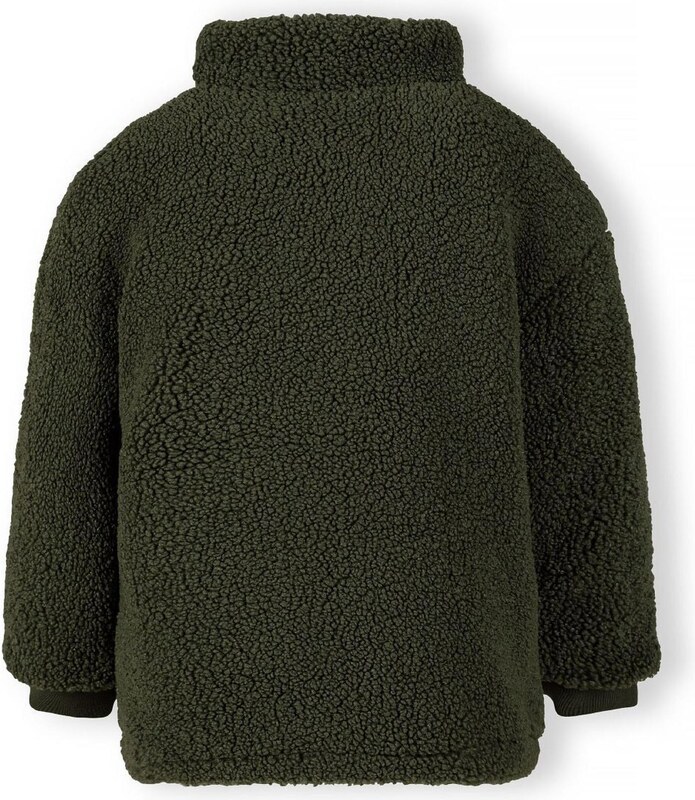 MINOTI Demisezoninė striukė tamsiai žalia / juoda