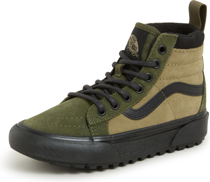 VANS Sportbačiai 'Mte Sk8-Hi' rusvai žalia / tamsiai žalia / juoda