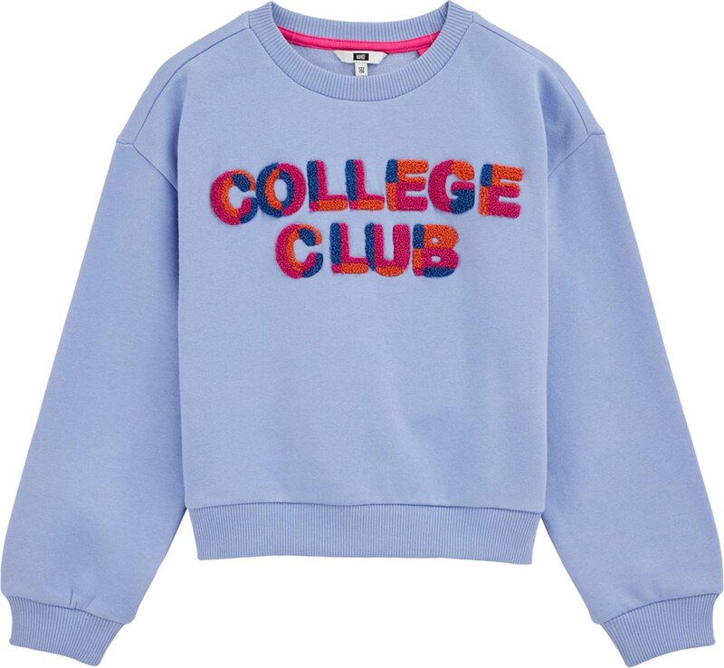 WE Fashion Megztinis be užsegimo šviesiai mėlyna / tamsiai mėlyna / omarų spalva / rožinė