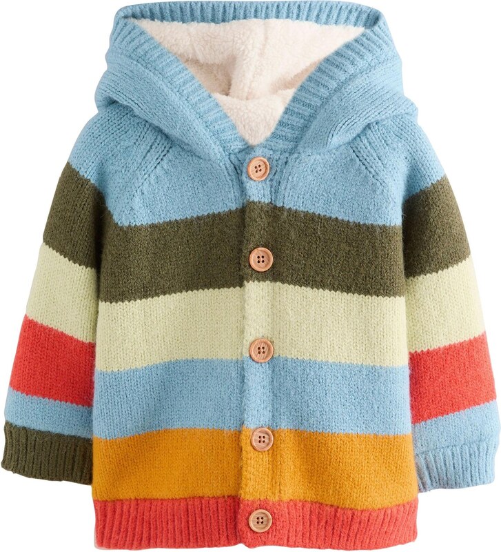 Next Kardiganas šviesiai mėlyna / pastelinė žalia / tamsiai žalia / oranžinė