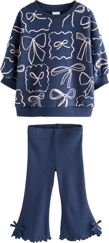 Next Rinkinys tamsiai mėlyna / balta