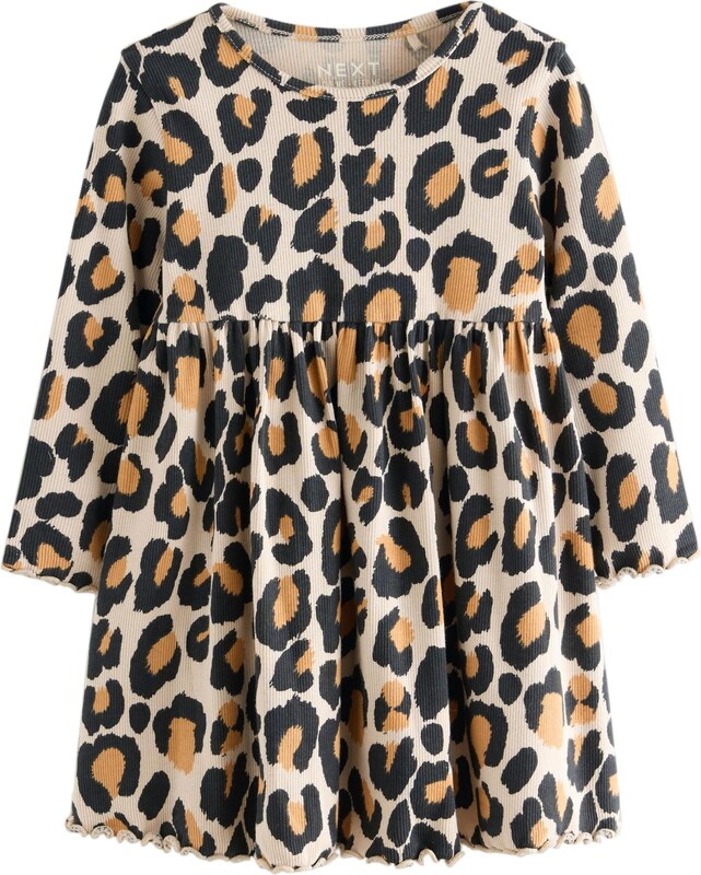 Next Suknelė tamsiai rusva / kapučino spalva / juoda