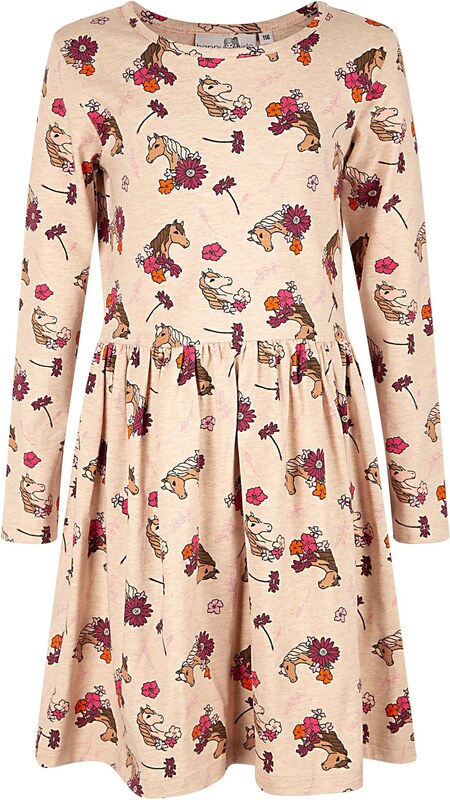 happy girls Suknelė smėlio spalva / raudona / juoda