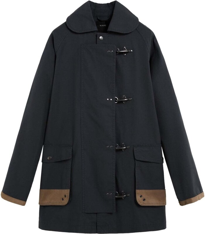 Scalpers Tirolietiško stiliaus švarkas 'Fayer' tamsiai mėlyna / šviesiai ruda