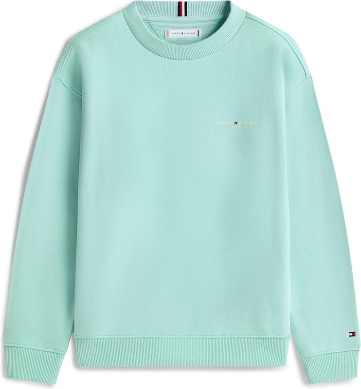 TOMMY HILFIGER Megztinis be užsegimo vandens spalva / balkšva