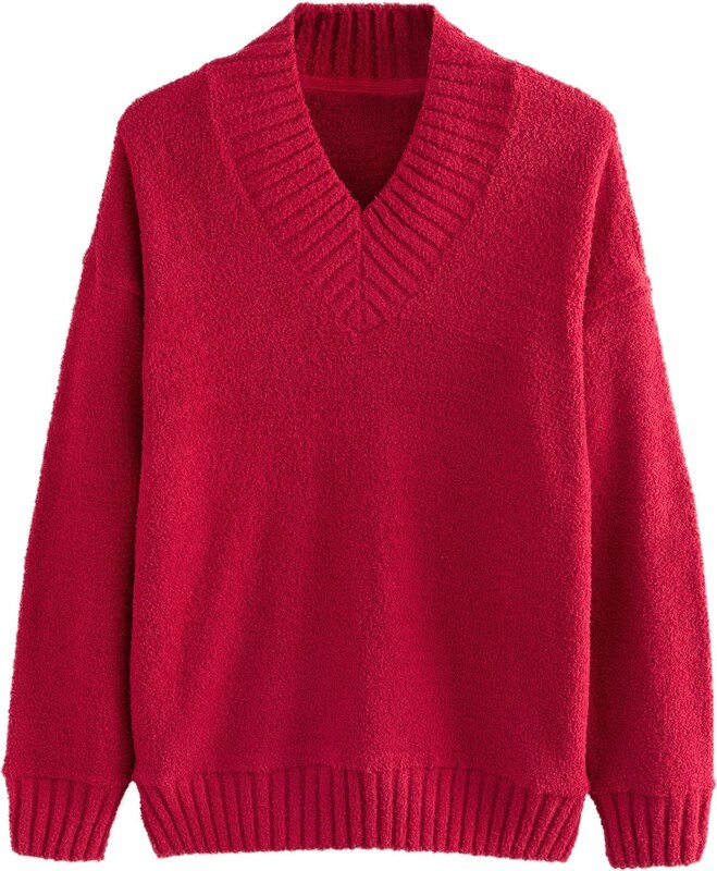 Next Megztinis be užsegimo vyšninė spalva