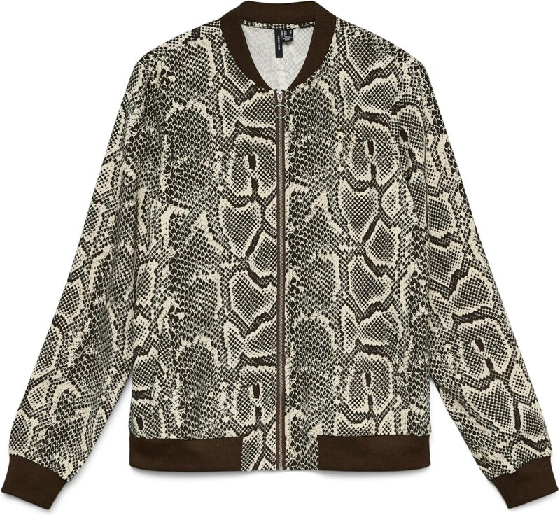 VERO MODA Demisezoninė striukė 'VMCOCO' smėlio spalva / šokolado spalva