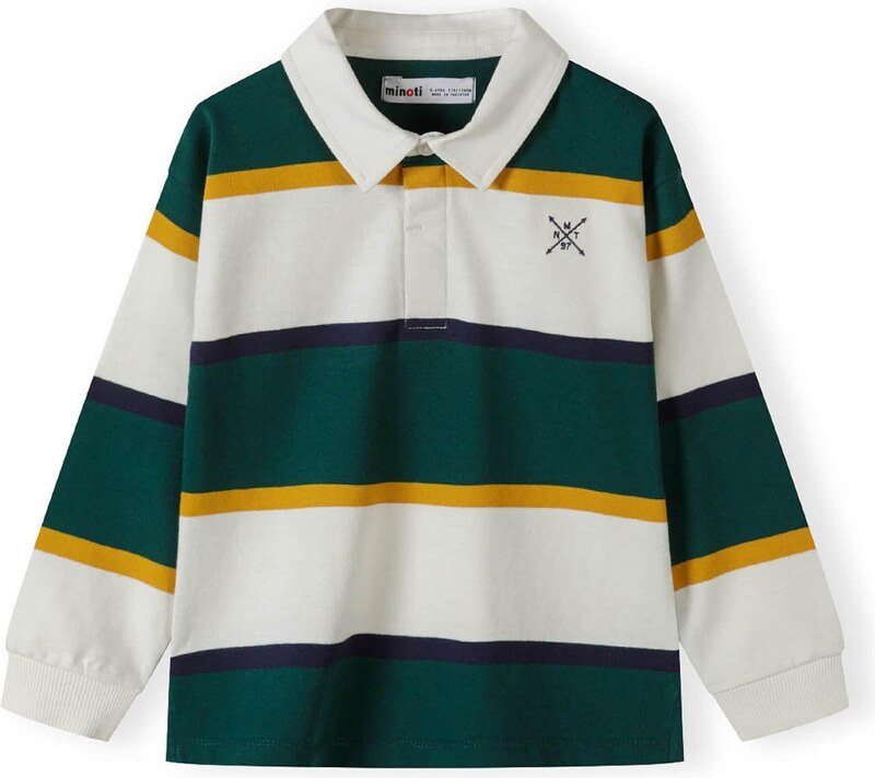 MINOTI Marškinėliai tamsiai mėlyna / medaus spalva / žalia / balta