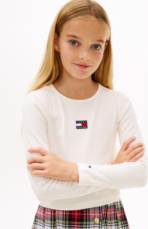 TOMMY HILFIGER Marškinėliai 'HERITAGE' balta