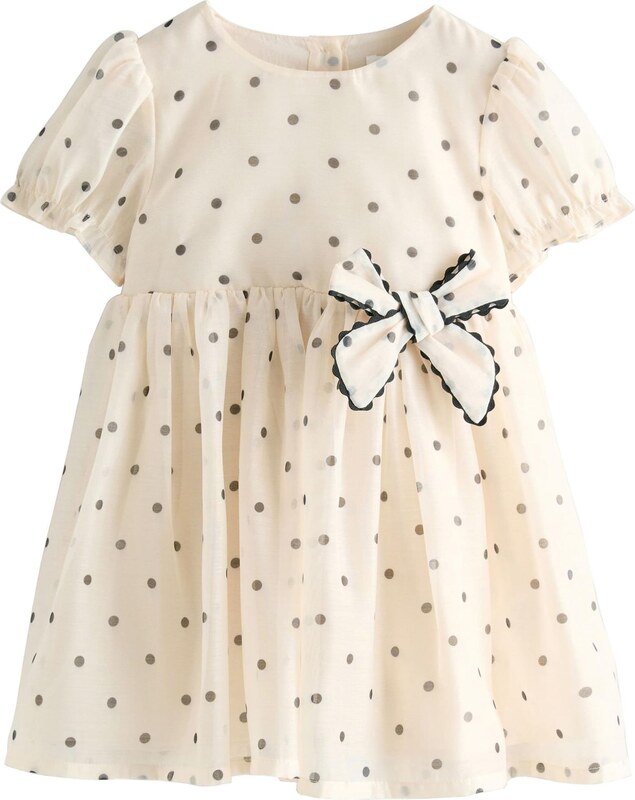 Next Suknelė nebalintos drobės spalva / juoda