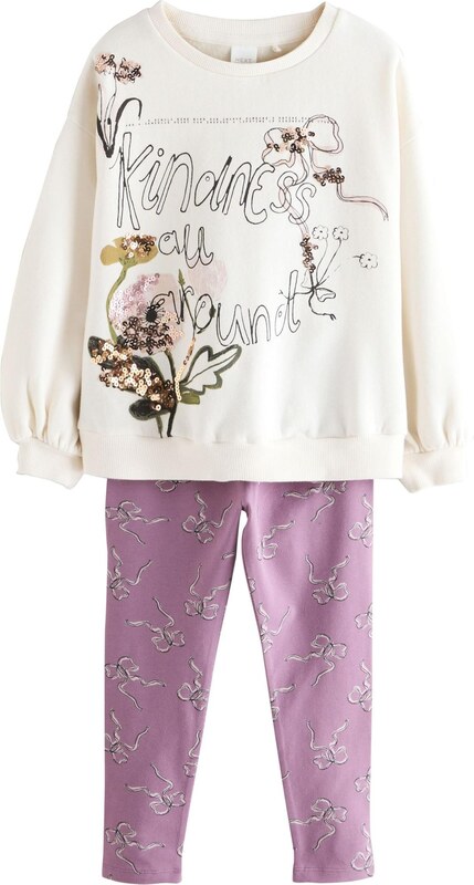 Next Rinkinys gelsvai pilka spalva / žalia / purpurinė / juoda