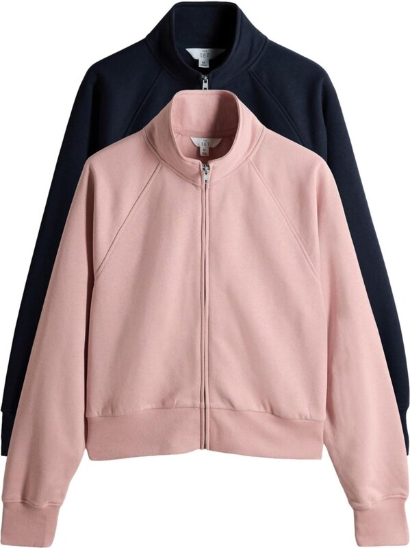 The Set Demisezoninė striukė tamsiai mėlyna / rožių spalva