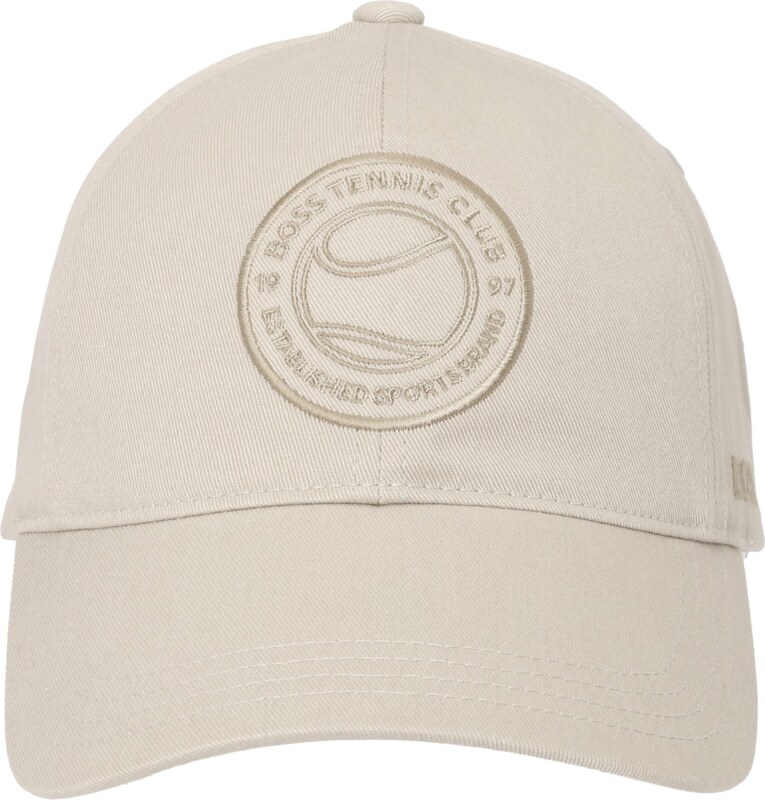 BOSS Sportinė kepurė 'Lach' smėlio spalva / tamsi smėlio