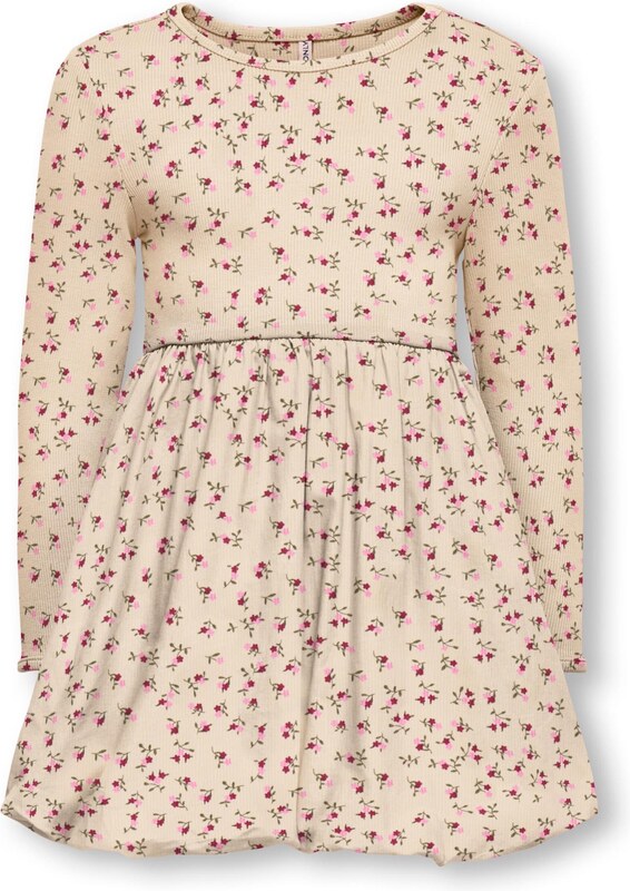 Only Mini Suknelė 'KMGTRINNY' smėlio spalva / žalia / rožių spalva / tamsiai rožinė