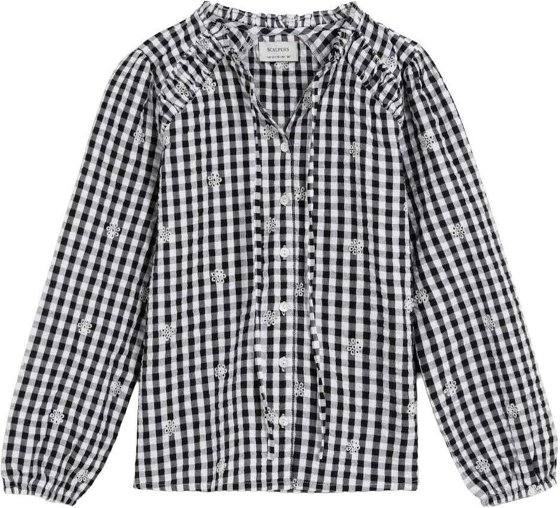 Scalpers Palaidinė 'Marsella' juoda / balta