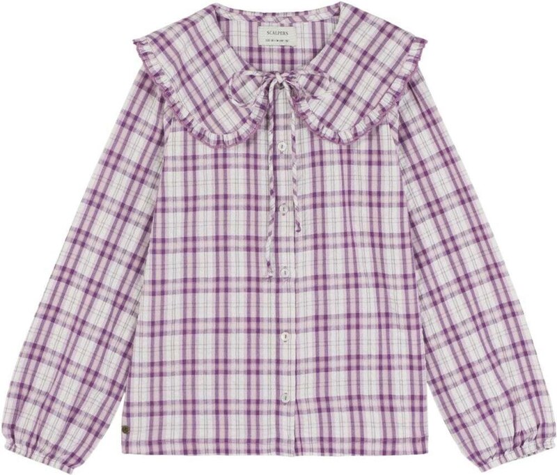 Scalpers Palaidinė purpurinė / alyvinė spalva / natūrali balta