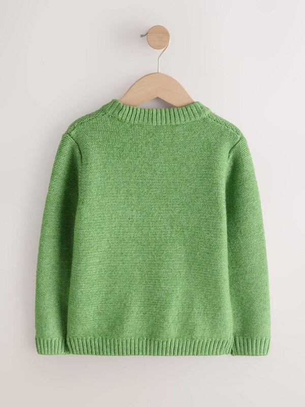 Next Megztinis žaliosios citrinos spalva / smaragdinė spalva / šviesiai oranžinė / balta