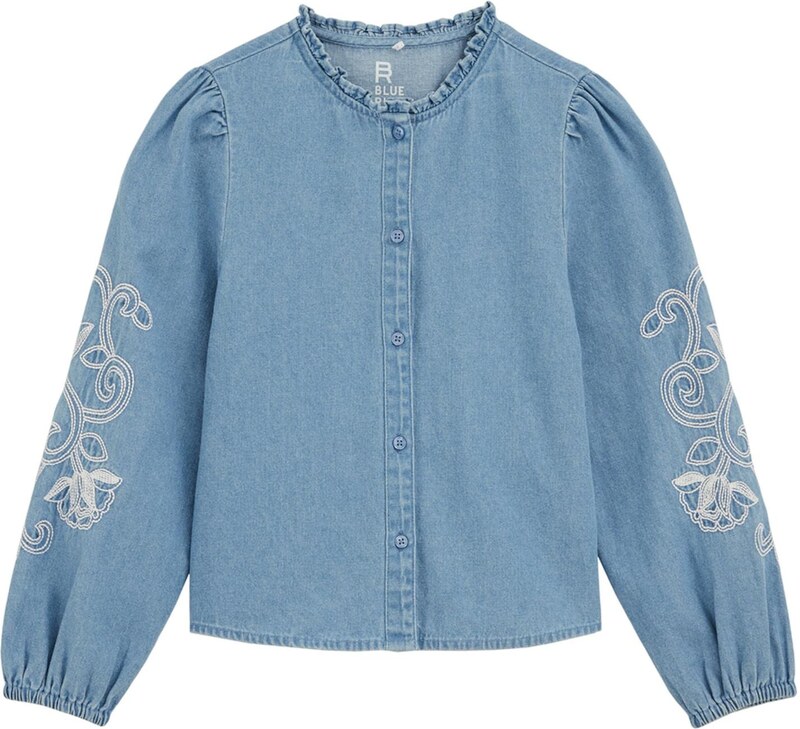 WE Fashion Palaidinė mėlyna / balta