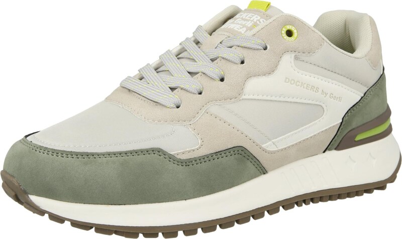 Dockers by Gerli Sportbačiai be auliuko smėlio spalva / alyvuogių spalva / balta