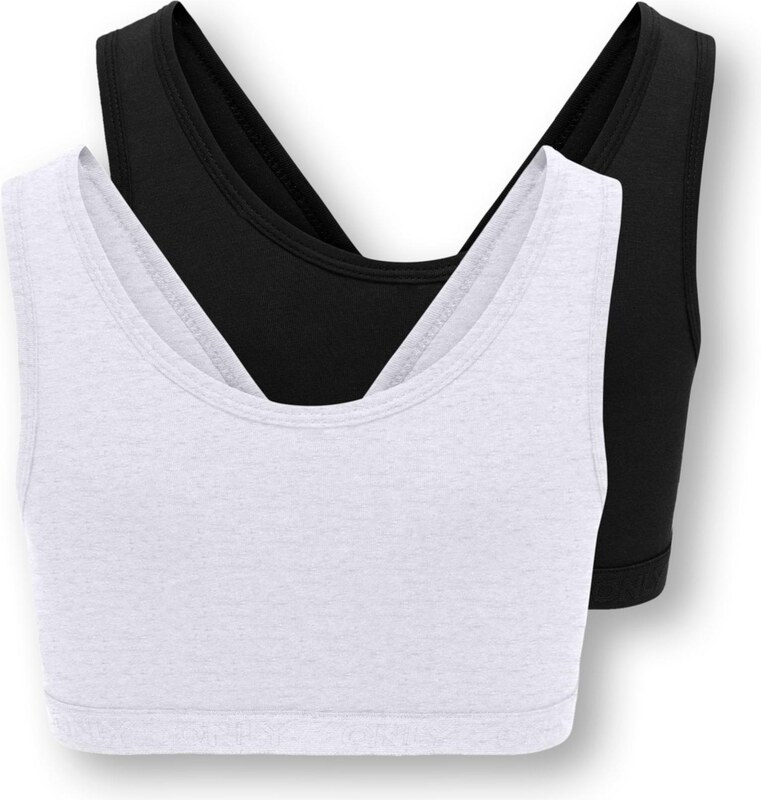 ONLY GIRLS Liemenėlė 'KOGLola' margai pilka / juoda