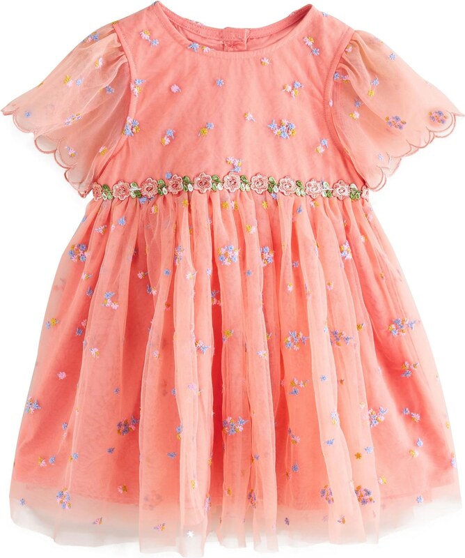 Next Suknelė šviesiai mėlyna / šviesiai geltona / rožių spalva