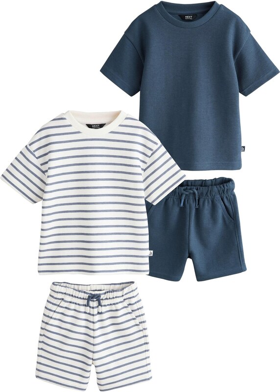 Next Rinkinys tamsiai mėlyna jūros spalva / melsvai pilka / balta