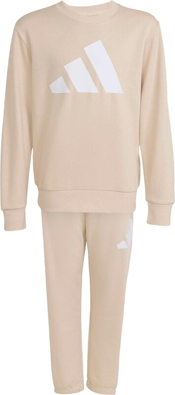 ADIDAS SPORTSWEAR Treniruočių kostiumas smėlio spalva / balta