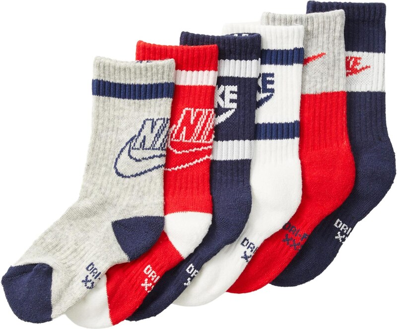 Nike Sportswear Kojinės tamsiai mėlyna / margai pilka / raudona / balta