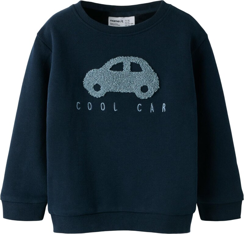 NAME IT Megztinis be užsegimo 'NMMObear' šviesiai mėlyna / tamsiai mėlyna