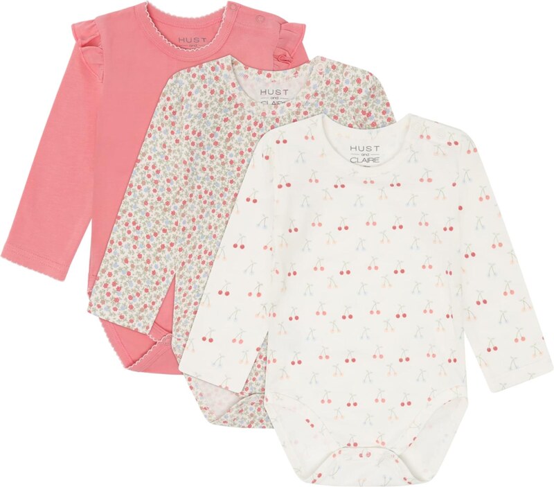 Hust & Claire Šliaužtinukas / glaustinukė 'Bella' dramblio kaulo / šviesiai mėlyna / žalia / rausvai raudona