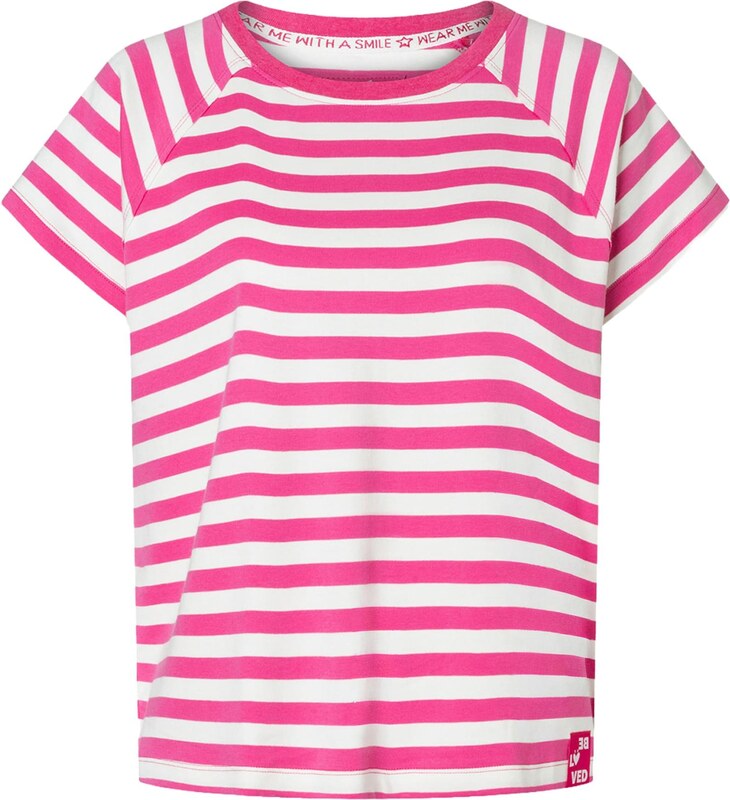 LIEBLINGSSTÜCK Marškinėliai 'Tara' šviesiai rožinė / balta