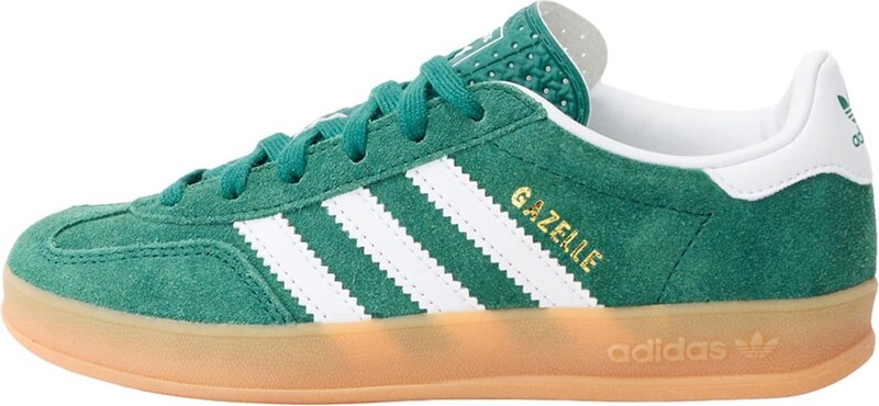 ADIDAS ORIGINALS Sportbačiai 'GAZELLE' auksas / tamsiai žalia / balta